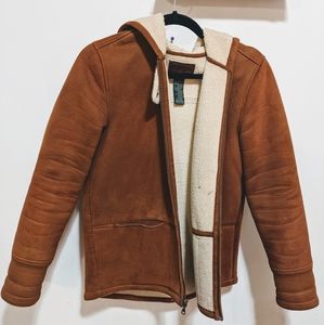 Ralph Lauren Vintage Faux Suede Sherpa Jacket